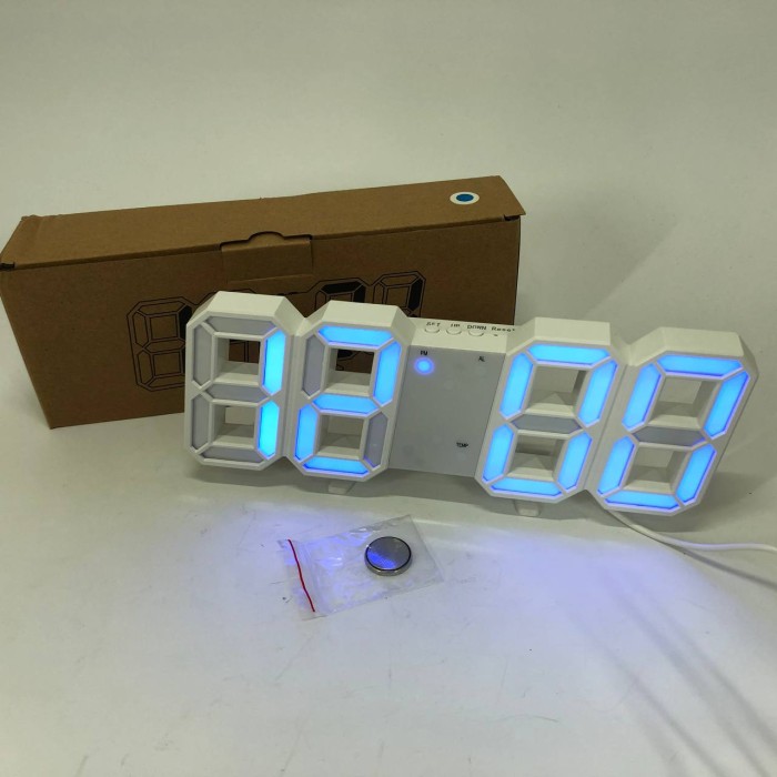 Стильний електронний годинник з підсвічуванням LED, Настільний годинник з великими цифрами LZ-35
