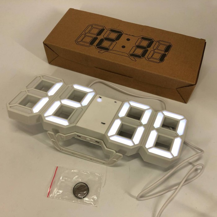 Електронний годинник з вбудованим дисплеєм LY-1089, Годинник електронний з підсвічуванням дисплея BA-23