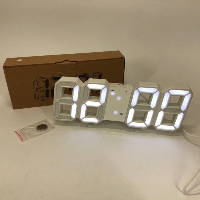 Електронний годинник з вбудованим дисплеєм LY-1089, Годинник електронний з підсвічуванням дисплея BA-23