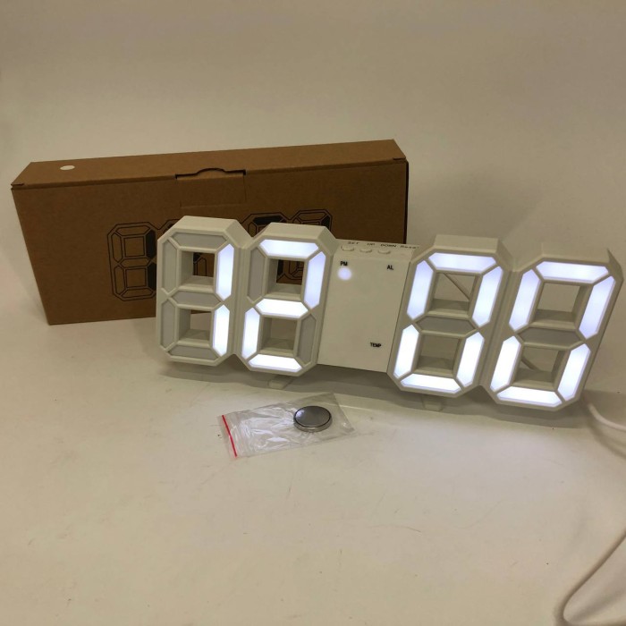 Електронний годинник з вбудованим дисплеєм LY-1089, Годинник електронний з підсвічуванням дисплея BA-23