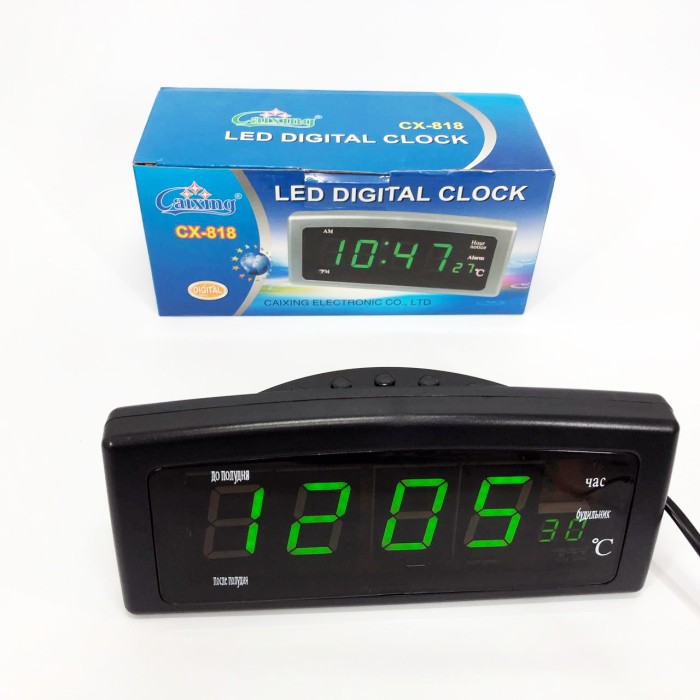 Настільний годинник з підсвічуванням Caixing CX-818, Цифровий годинник настільний OL-30