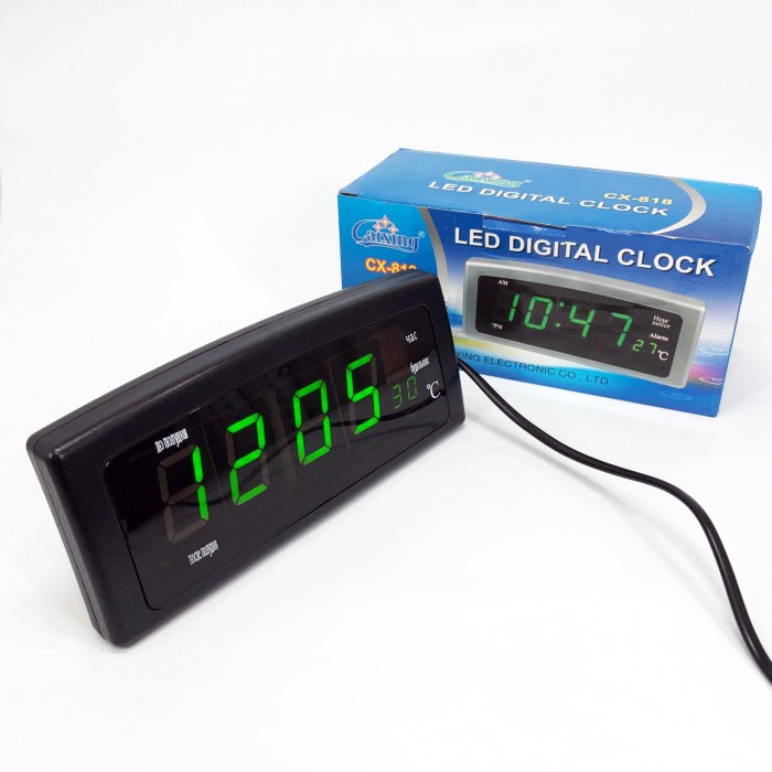 Настільний годинник з підсвічуванням Caixing CX-818, Цифровий годинник настільний OL-30