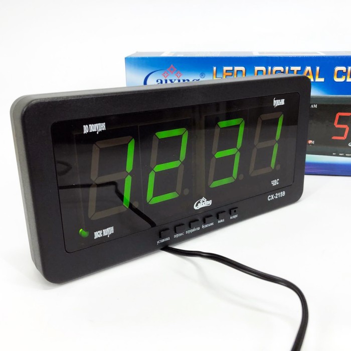 Годинник мережевий електронний світловий настільний, Практичний електронний годинник OE-81