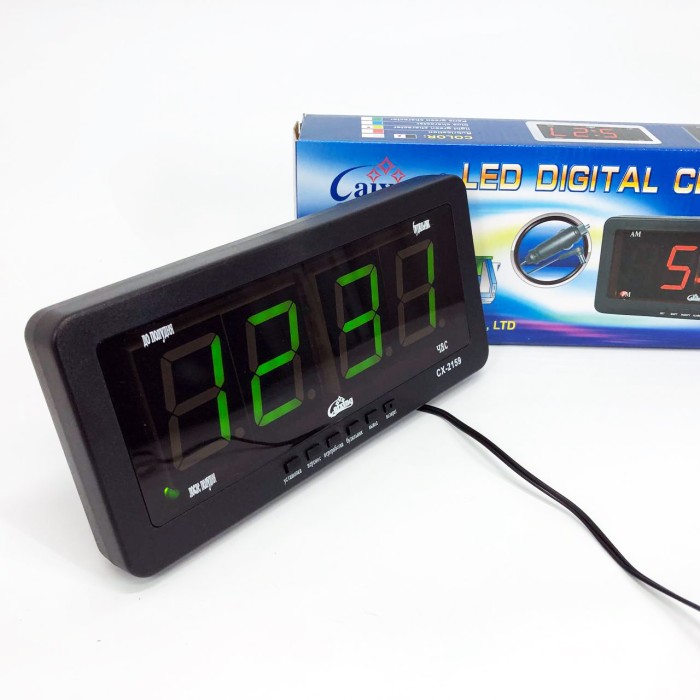 Годинник мережевий електронний світловий настільний, Практичний електронний годинник OE-81