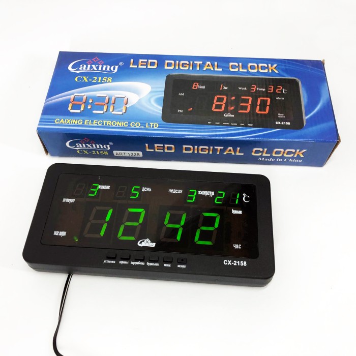 Електронний годинник з вбудованим дисплеєм, Настільний годинник з led підсвічуванням QS-31