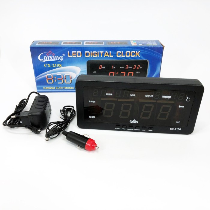Електронний годинник з вбудованим дисплеєм, Настільний годинник з led підсвічуванням QS-31