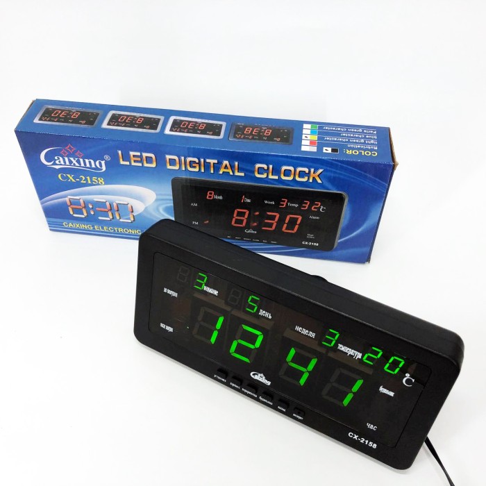 Електронний годинник з вбудованим дисплеєм, Настільний годинник з led підсвічуванням QS-31