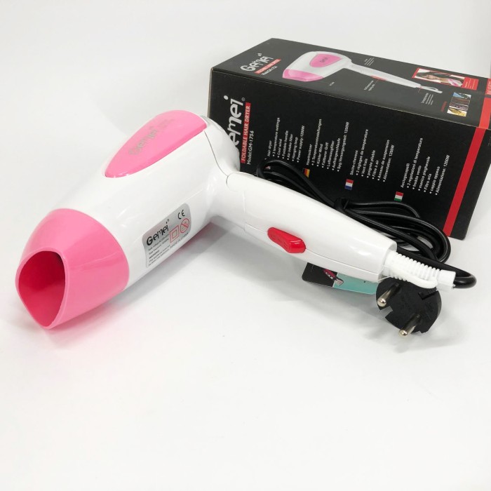 Потужний електричний фен для сушіння волосся Gemei GM-1756 1200 Вт, Функціональний професійний фен CN-93