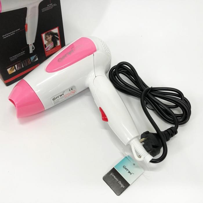 Хороший потужний фен Gemei GM-1756 1200 Вт, Фен для здоров'я волосся, Потужний DC-642 електричний фен