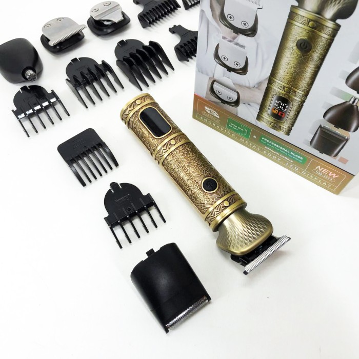 Машинка для точної стрижки бороди і волосся Kemei, Акумуляторна машинка для стрижки волосся з насадками SG-49
