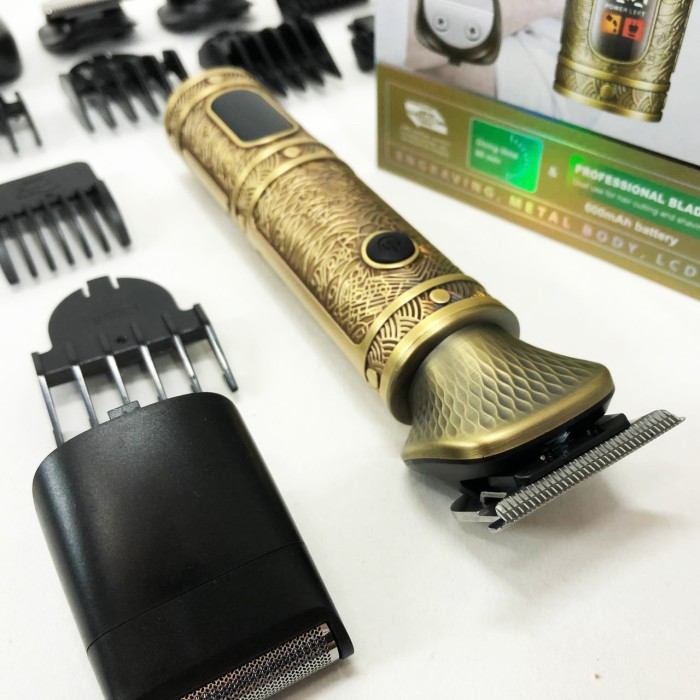 Машинка для точної стрижки бороди і волосся Kemei, Акумуляторна машинка для стрижки волосся з насадками SG-49