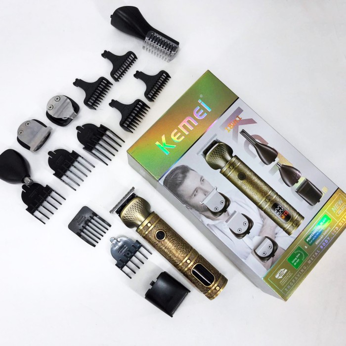 Тример для стрижки волосся потужний Kemei KM-2313, Професійна бритва-машинка для стрижки волосся SP-95