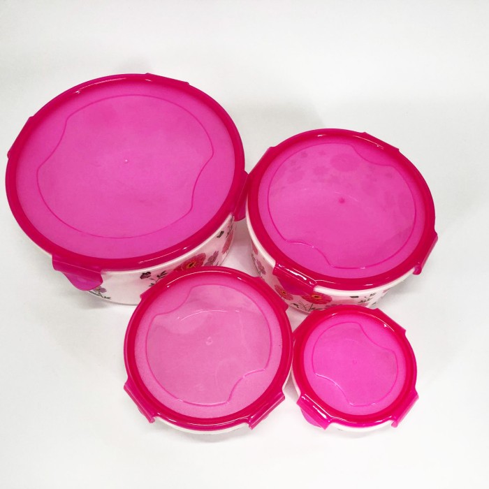 Набір пластикових судків UNIQUE UN-1512. Колір: рожевий JK-77