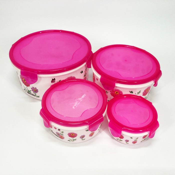 Набір пластикових судків UNIQUE UN-1512. Колір: рожевий JK-77