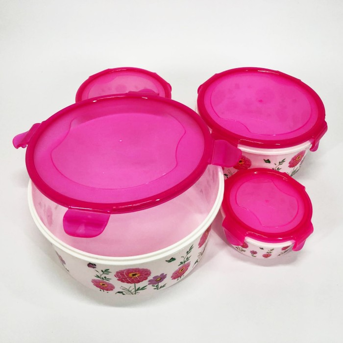 Набір пластикових судків UNIQUE UN-1512. Колір: рожевий JK-77