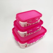 Комплект пластикових судків UNIQUE UN-1511. Колір: рожевий FD-49