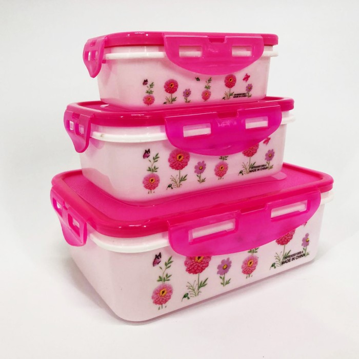 Комплект пластикових судків UNIQUE UN-1511. Колір: рожевий FD-49