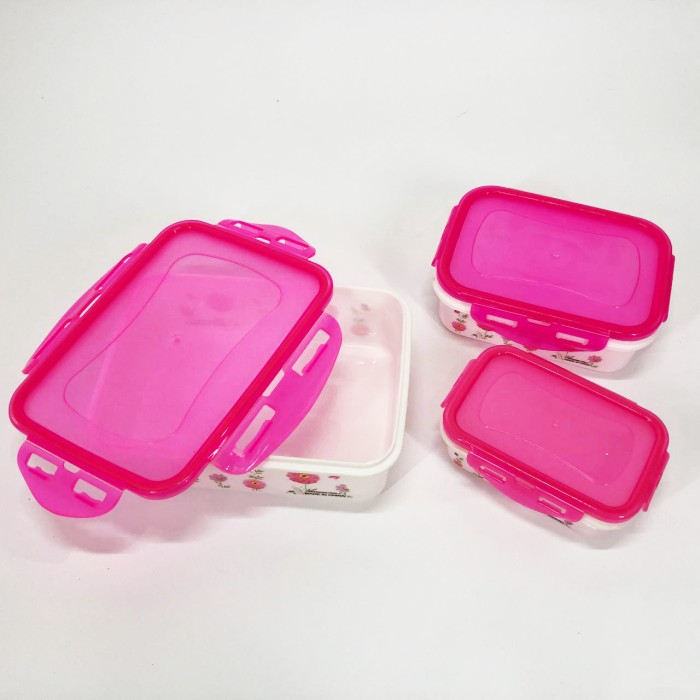 Комплект пластикових судків UNIQUE UN-1511. Колір: рожевий FD-49