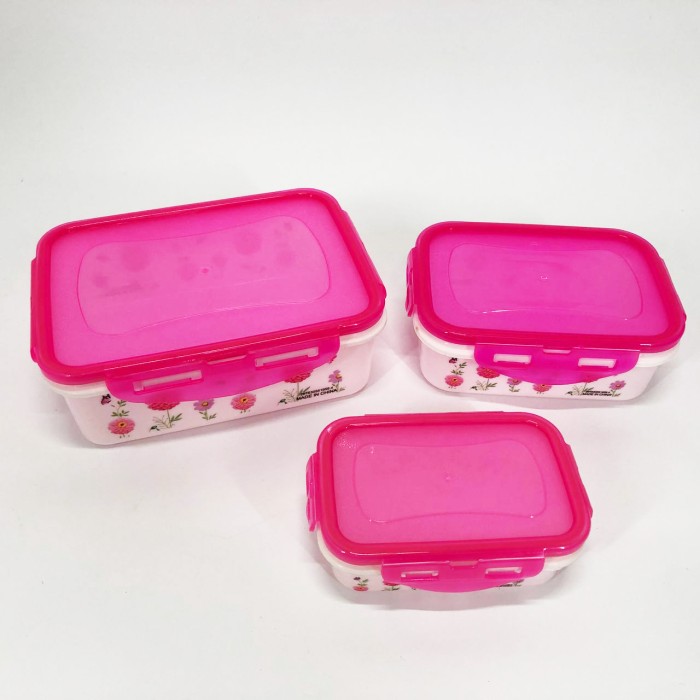 Комплект пластикових судків UNIQUE UN-1511. Колір: рожевий FD-49