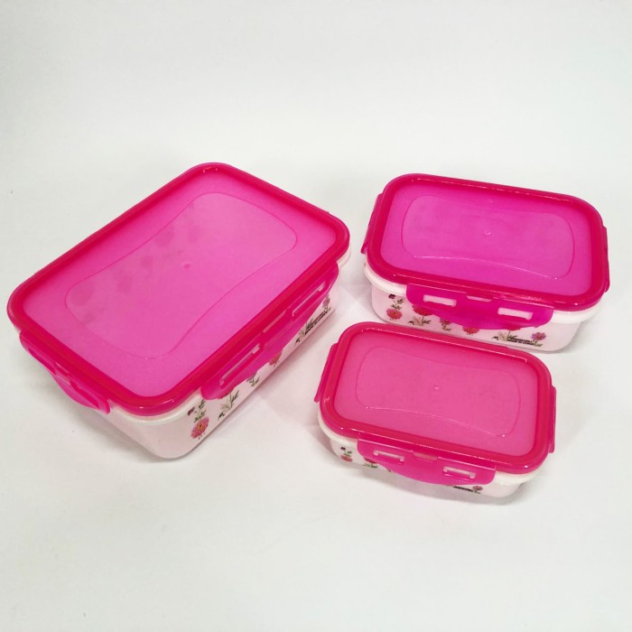 Комплект пластикових судків UNIQUE UN-1511. Колір: рожевий WH-18