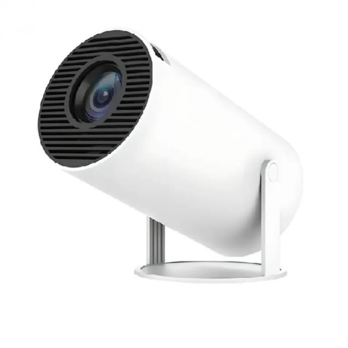 LED Проектор для дому портативний Смарт з WiFi, Bluetooth, Android 11, OL-109 білий, 1280х720р