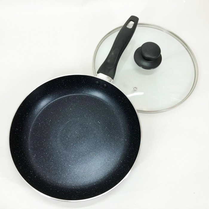 Сковорода глибока для дому UNIQUE, Сковорода з алюмінієвим корпусом, Алюмінієва каструля-сковорода GK-46