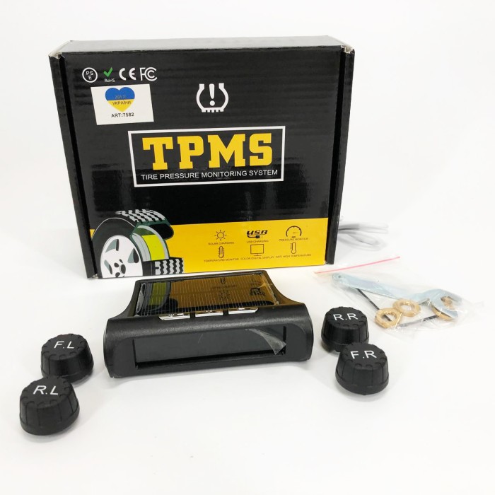 Система контролю тиску у шинах TPMS+SOLAR зовнішні датчики NE-57