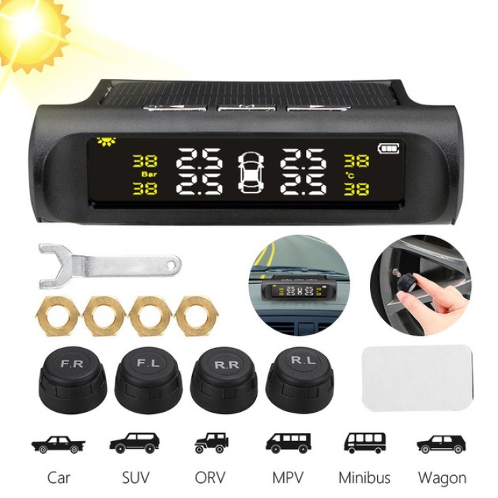 Система контролю тиску у шинах TPMS+SOLAR зовнішні датчики UP-32