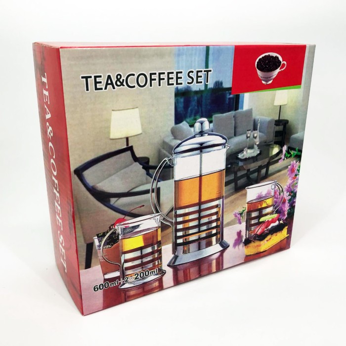 Чайник заварник UNIQUE UN-1155 0.6 л, Чайники для заварки, Заварний чайник скляний з ручкою XO-22