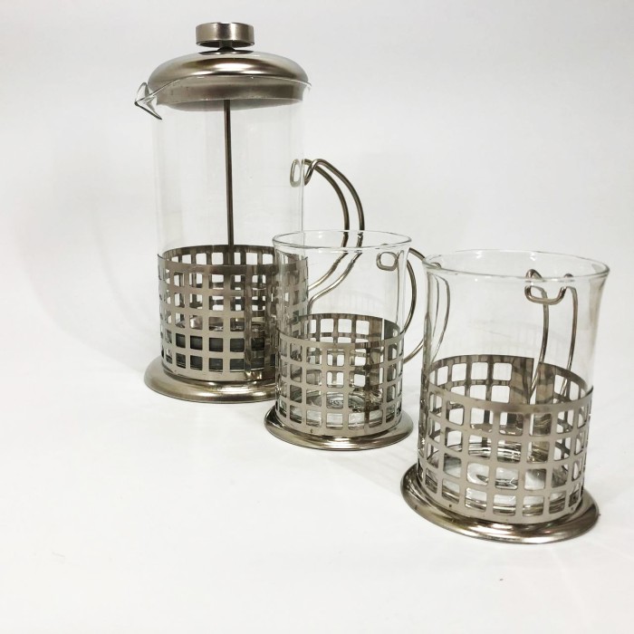 Френч-прес з ручкою UNIQUE UN-1155 0.6 л, Френч-прес для приготування чаю Простий JU-42