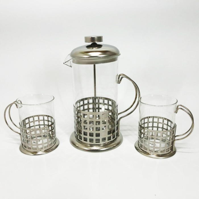 Френч-прес з ручкою UNIQUE UN-1155 0.6 л, Френч-прес для приготування чаю Простий JU-42