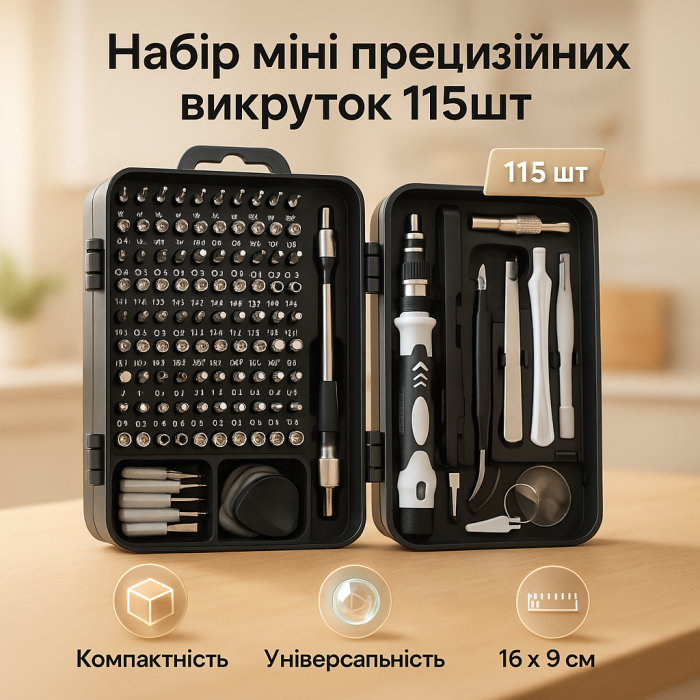 Набір міні прецизійних викруток для ремонту електроніки 115 в 1 GZ-85