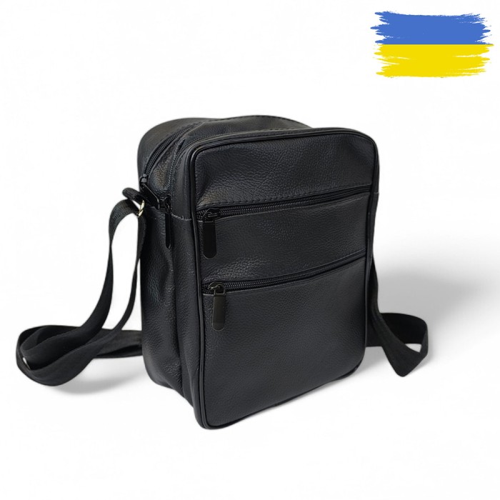 Міська сумка-месенджер, Оригінальна чоловіча сумка крос-боді, Шкіряний месенджер, Комфортний месенджер UI-78
