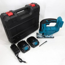 Акумуляторний безщітковий лобзик 24V з 2 АКБ у пластиковому кейсі з регулюванням швидкості та кута нахилу ZE-71