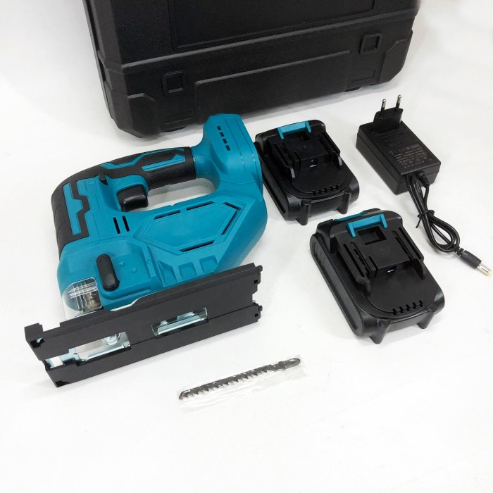 Акумуляторний безщітковий лобзик 24V з 2 АКБ у пластиковому кейсі з регулюванням швидкості та кута нахилу KJ-97