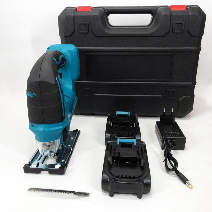 Акумуляторний безщітковий лобзик 24V з 2 АКБ у пластиковому кейсі з регулюванням швидкості та кута нахилу KJ-97