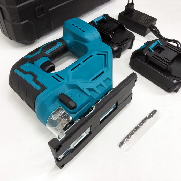 Акумуляторний безщітковий лобзик 24V з 2 АКБ у пластиковому кейсі з регулюванням швидкості та кута нахилу KJ-97