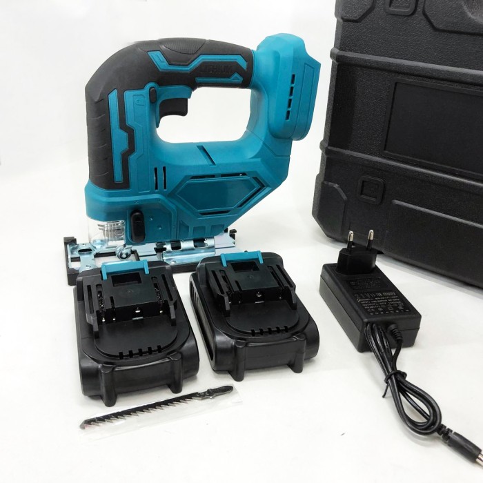 Акумуляторний безщітковий лобзик 24V з 2 АКБ у пластиковому кейсі з регулюванням швидкості та кута нахилу KJ-97