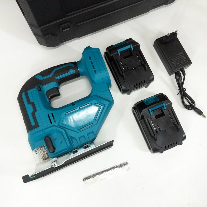 Акумуляторний безщітковий лобзик 24V з 2 АКБ у пластиковому кейсі з регулюванням швидкості та кута нахилу KJ-97