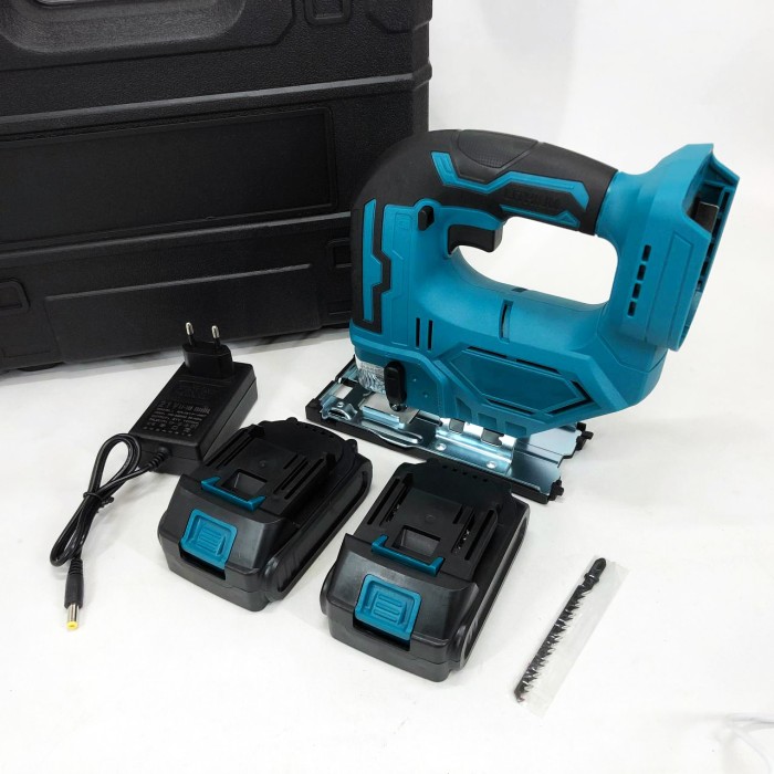 Акумуляторний безщітковий лобзик 24V з 2 АКБ у пластиковому кейсі з регулюванням швидкості та кута нахилу UD-21