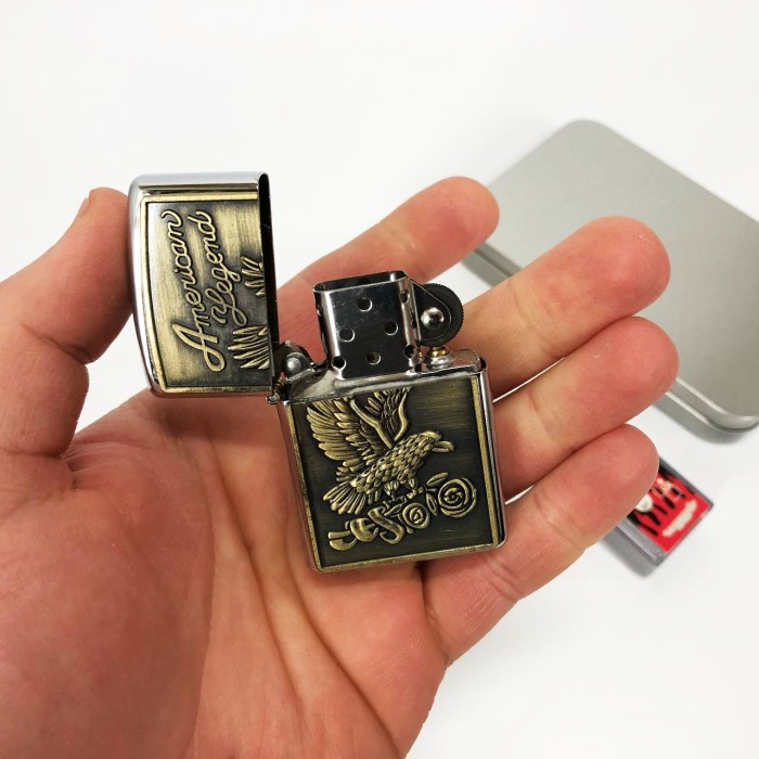 Сувенірні запальнички N9, Оригінальна запальничка бензинова, Запальничка бензинова щаслива FD-95