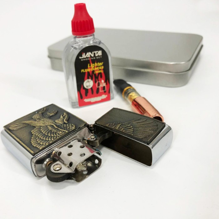 Сувенірні запальнички N9, Оригінальна запальничка бензинова, Запальничка бензинова щаслива FD-95