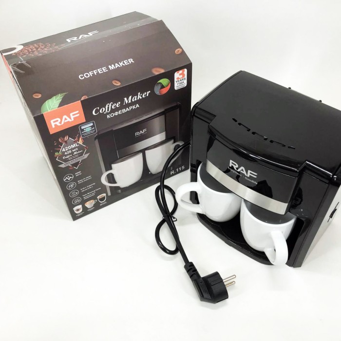 Електрокавоварка для кави RAF R.115 650 Вт, Домашні кавоварки Апарат для кави дому WY-85
