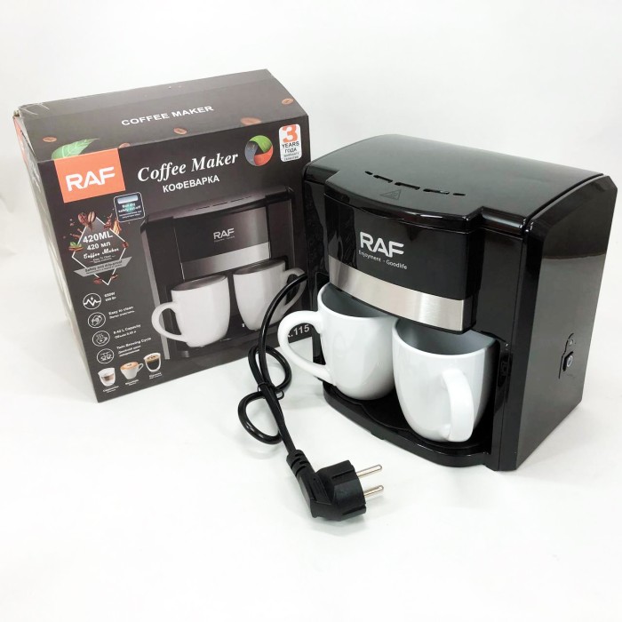 Кавоварка для дому RAF R.115 650 Вт, Кавова машинка, Кавоварка для дому настільна компактна NB-31
