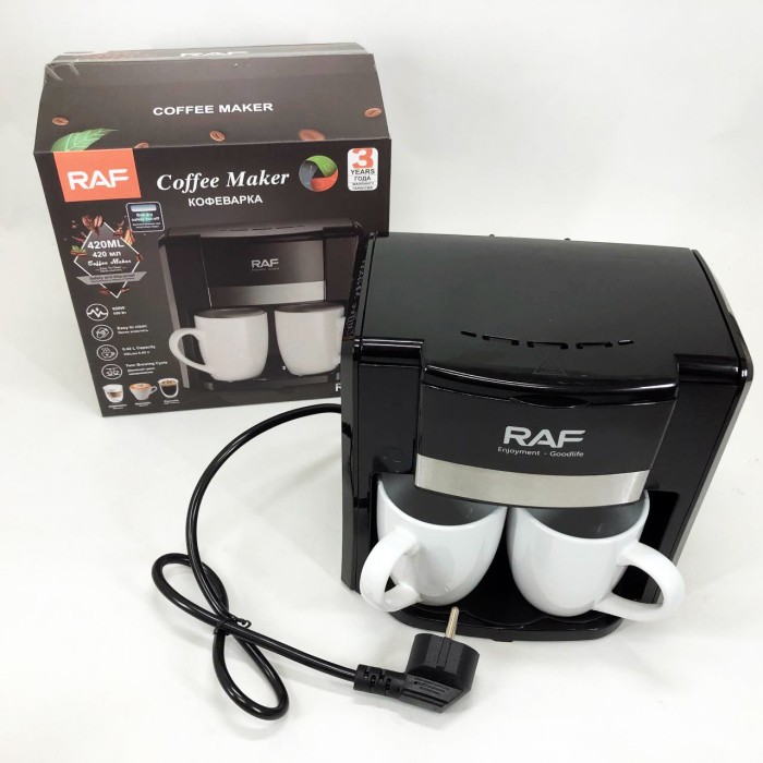 Кавоварка для дому RAF R.115 650 Вт, Кавова машинка, Кавоварка для дому настільна компактна NB-31
