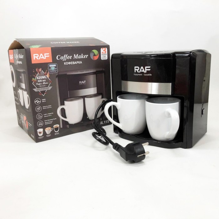Крапельна кавоварка для кухні RAF, Кавоварки для домашнього користування, Кавоварка на дві чашки DU-69
