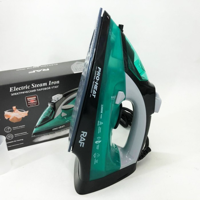 Хороші праски RAF R.1234G 2200 Вт, Портативна електрична праска, Парова праска для речей WA-64