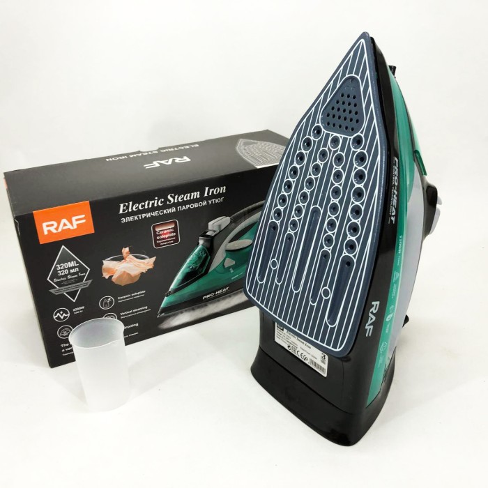 Хороші праски RAF R.1234G 2200 Вт, Портативна електрична праска, Парова праска для речей WA-64