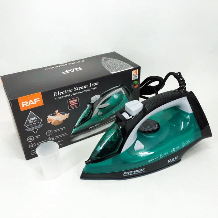 Хороші праски RAF R.1234G 2200 Вт, Портативна електрична праска, Парова праска для речей WA-64