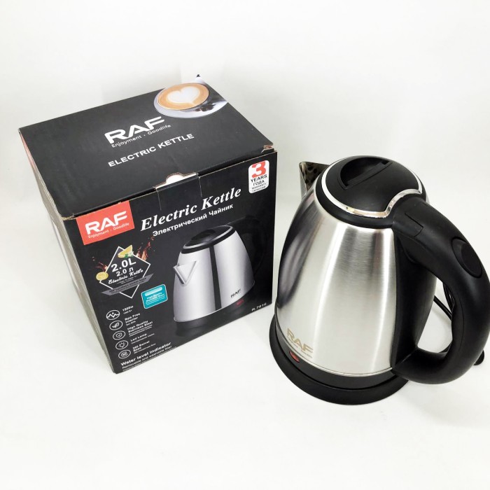 Чайник металевий для дому RAF R.7816 2 л 1500 Вт, Потужний чайник для кип'ятіння, Гарний електрочайник MV-47